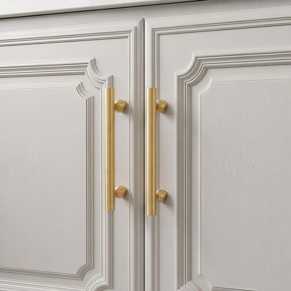 Minimalist Brass Cabinet Pulls Durable Gold Drawer Knobs Solid Brass Handles Cabinetry,Furniture