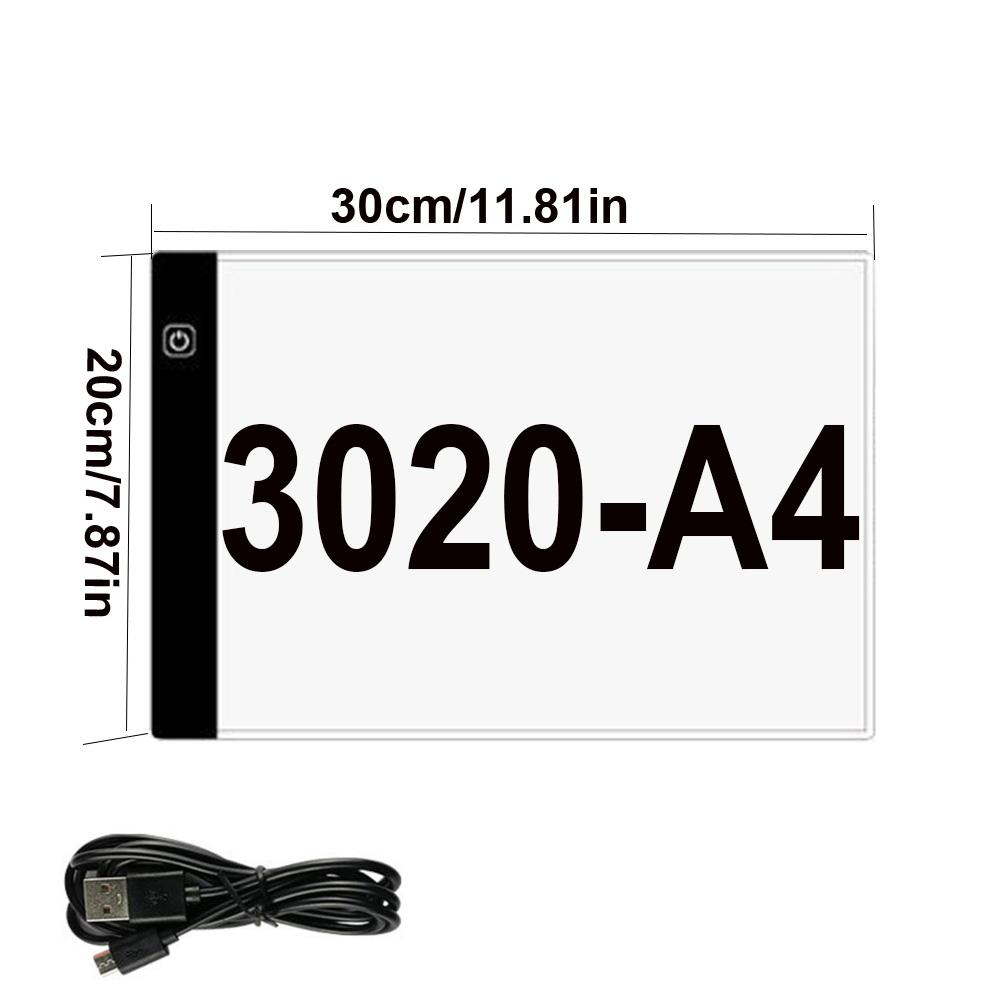 New A4/A5 Three Level Dimmable Led Light Pad Drawing Board Pad Tracing Light Box Eye Protection Easier for Diamond Painting