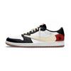 X Travis Scott Air Jordan 1 Windy City Memories Нескользящие Низкие Винтажные Баскетбольные Кроссовки Унисекс DZ4137-700(Команда2042-  )