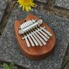 Мини-калимба из 8 клавиш, деревянное пианино для большого пальца с ремешком, пианино для пальцев, музыкальный инструмент, портативный, изысканный подарочный набор для детей и взрослых
