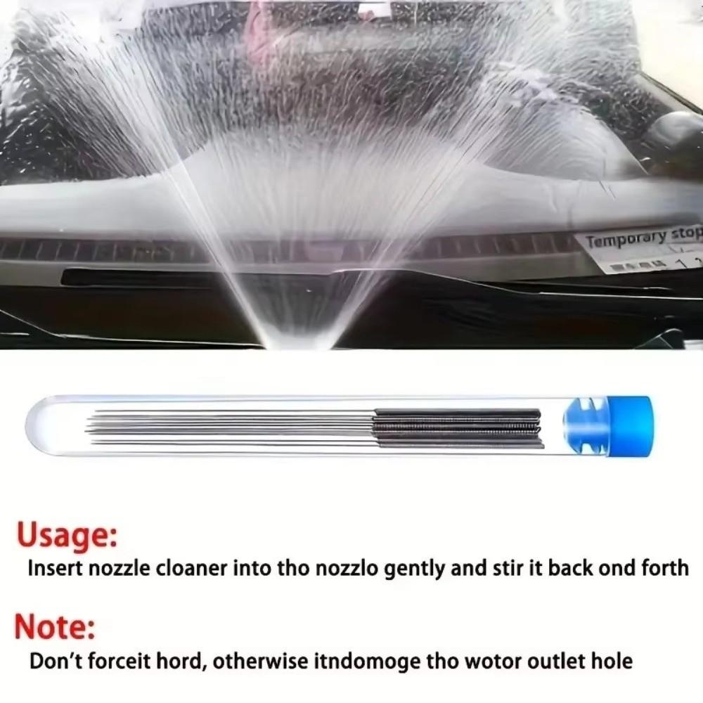 10PCS Universal Nozzle Cleaning Tool Multi-purpose Windshield Nozzle Tool Daily Cleaning