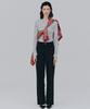 VEDERMI Heart Pattern Black Denim Pants
