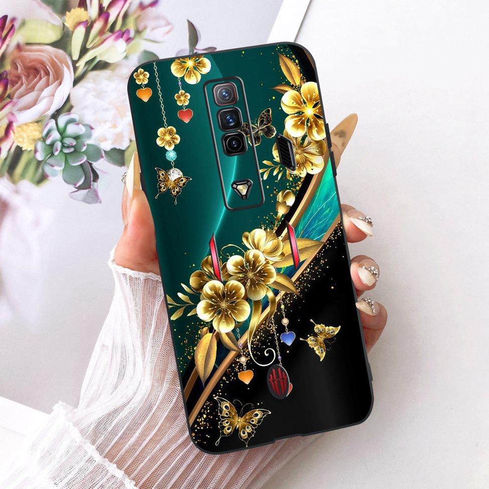 Чехол для телефона ZTE nubia RedMagic 7 Силиконовый Милый Кот Модный Забавный Расписной Funda Для Red Magic 7 NX679J Корпус