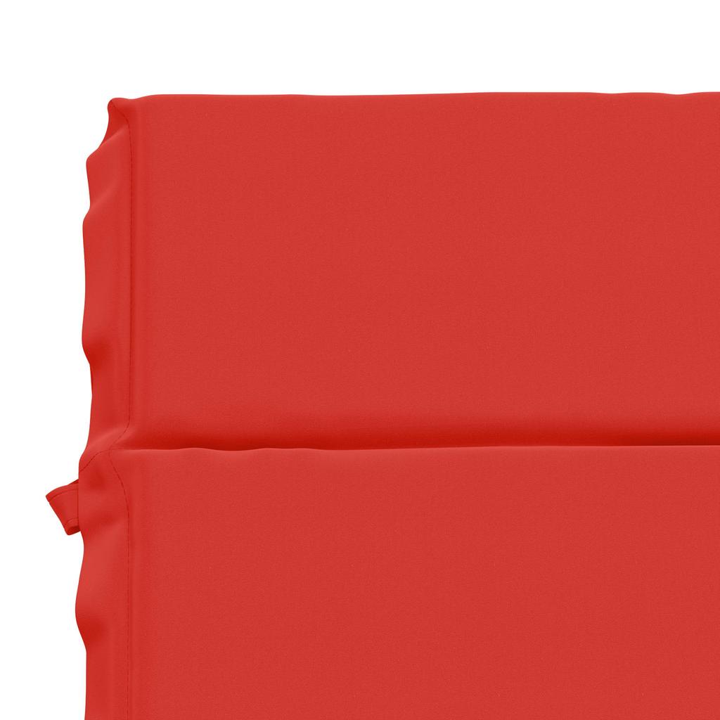 Sun Lounger Cushion GEMERT 100percent Polyester Red 200 x 70 x 3 cm