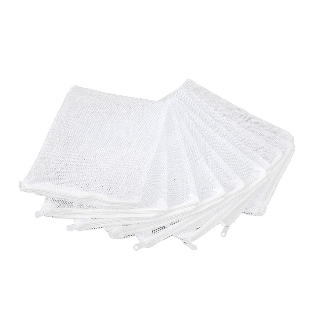 10PCS Aquarium Filter Media Bags Large Mesh Nylon Net Filter Bags with Zipper for Activated Carbon Ceramic Rings