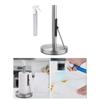 Stainless Steel Tissue Roll Holder Kitchen Paper Rack with Detachable Sprays Bottle Weighted Base Towel Dispenser