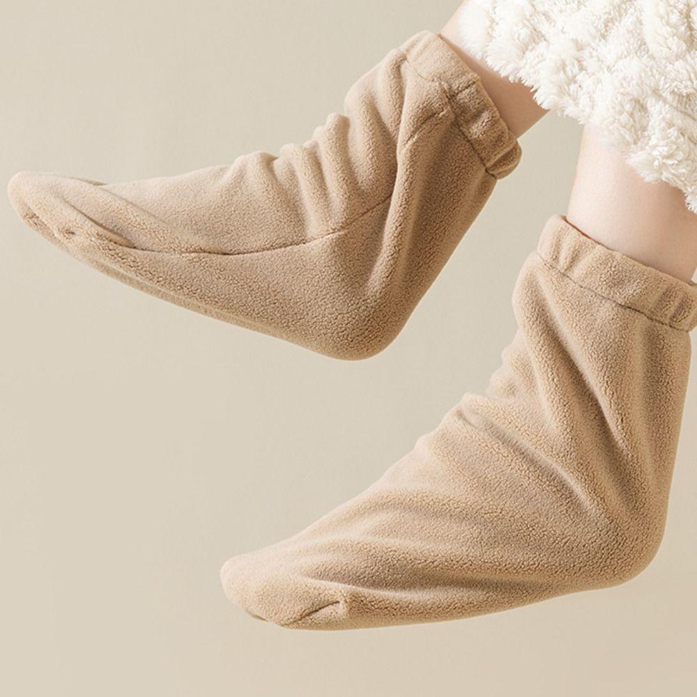 Thicken Fleece Sleep Socks Warm Sleeping Socks Women Fashion Winter Floor Socks Puerpera