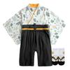 Hakama Romper and Socks Front for Size Koguma [Augelute] Set, Opening, Boys, Baby, 80,