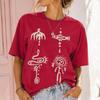 Tribal Petroglyph Graphic Tee, Boho Abstract Unisex Shirt, Ancient Art Cotton