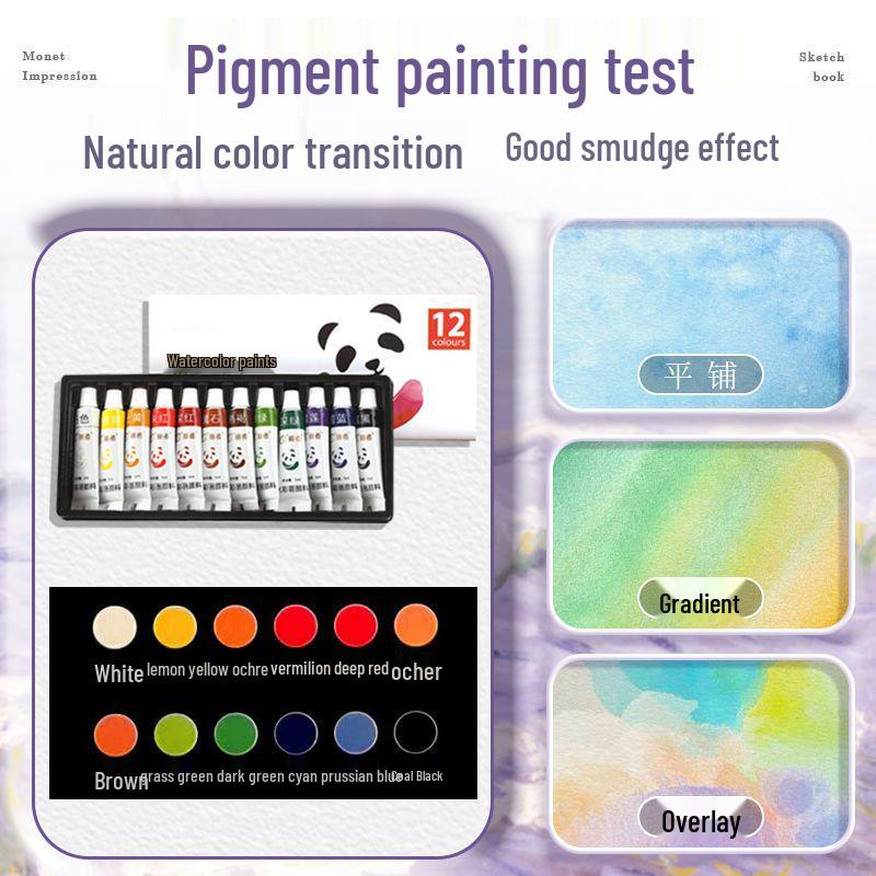 Portable Mini Watercolor & Acrylic Painting Easel Set with Sketchbook