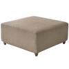 T-Shape Jacquard Square Stool Cover Ottoman Stool Cover Elastic Sofa Footrest Slipcovers for Living Room Office Home Decor