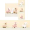 Sweet Cartoon Llama Keychain Soft Plush Toy With Pp Cotton Filling 12cm