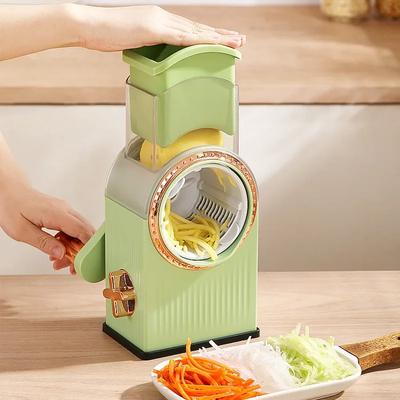 Новая многофункциональная овощерезка ручная кухонные аксессуары терка овощерезка бытовая 3 в 1 круглая насадка спирализатор для картофеля