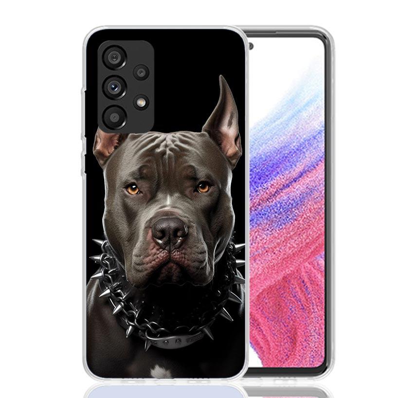Питбуль Собака Питбуль Чехол для Телефона Для Samsung Galaxy A52 A32 A22 A12 A02S A50S A30S A51 A31 AA71 Note 20 Ultra 10 S10 Plus Gal