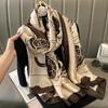 Spring Autumn Artificial Silk Scarf Women Printed Shawl Long Scarves