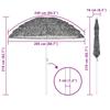 Garden Sun Umbrella Natural 205 x 205 x 210 cm