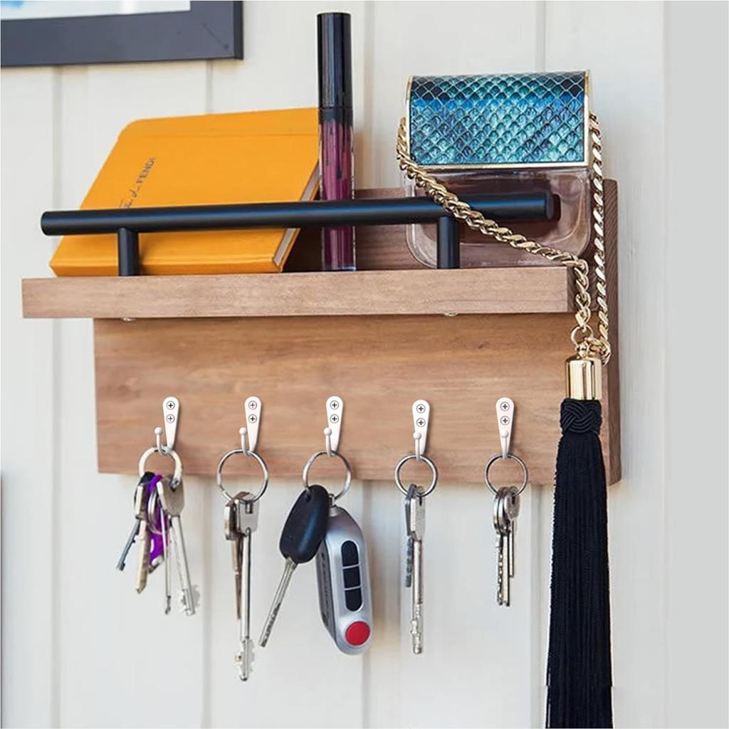 30/1 комплект крючков из сплава с винтами, настенные вешалки для полотенец, сумок, крючок для крышки, держатели для кухонной ванной комнаты, полки для хранения