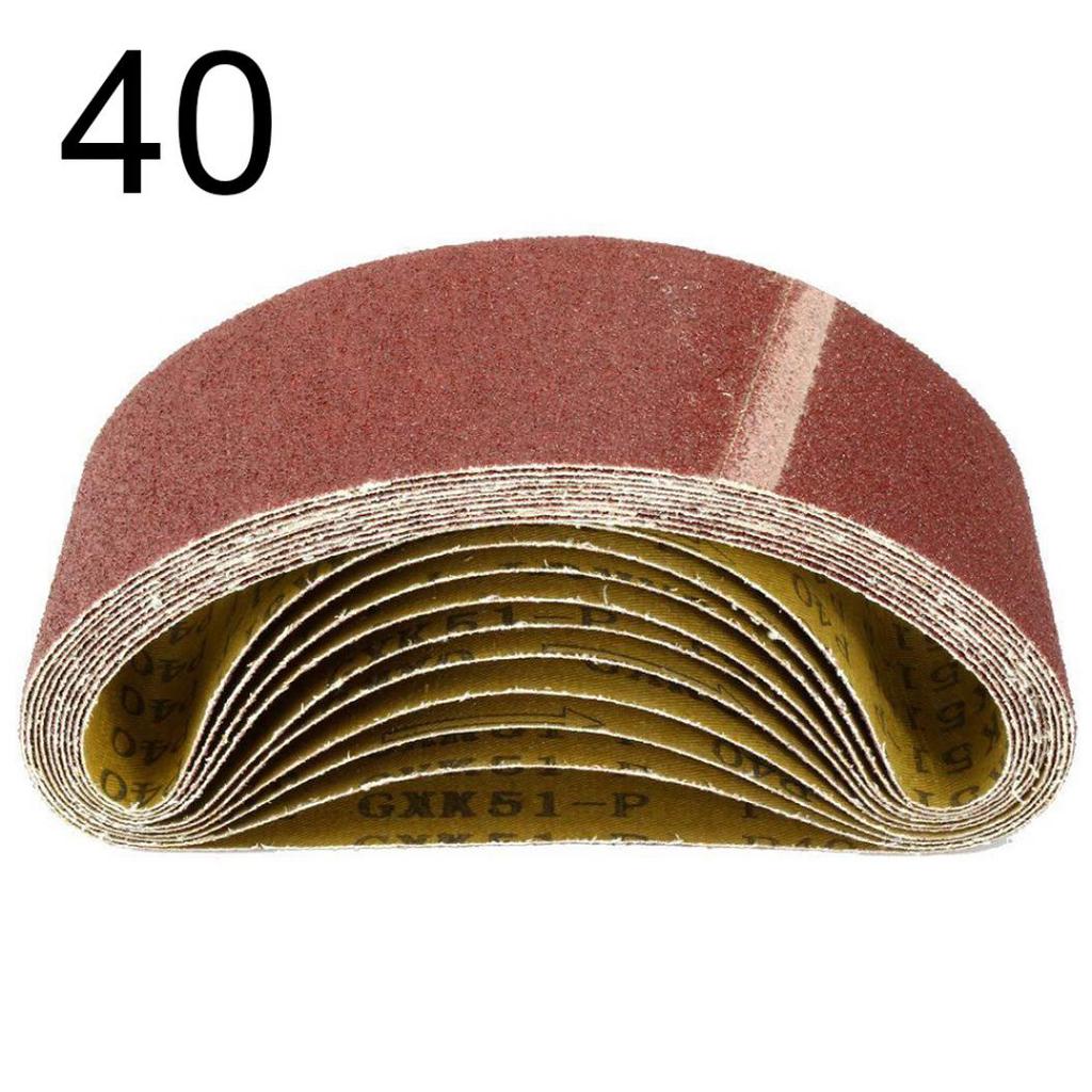 10 шт. кольцевая клейкая шлифовальная лента с абразивным зерном в ассортименте, шлифовальная машина для наждачной бумаги