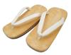 In Setta Cork Sole for Men Gentlemen Shinto Priest Temple Shrine Work Footwear Kirk Cork Guideline [Made Japan] (L/LL) <white Thong> Men's (L (size