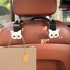 Cartoon Black Cat Car Seat Back Hook - Multifunctional Interior Accessory