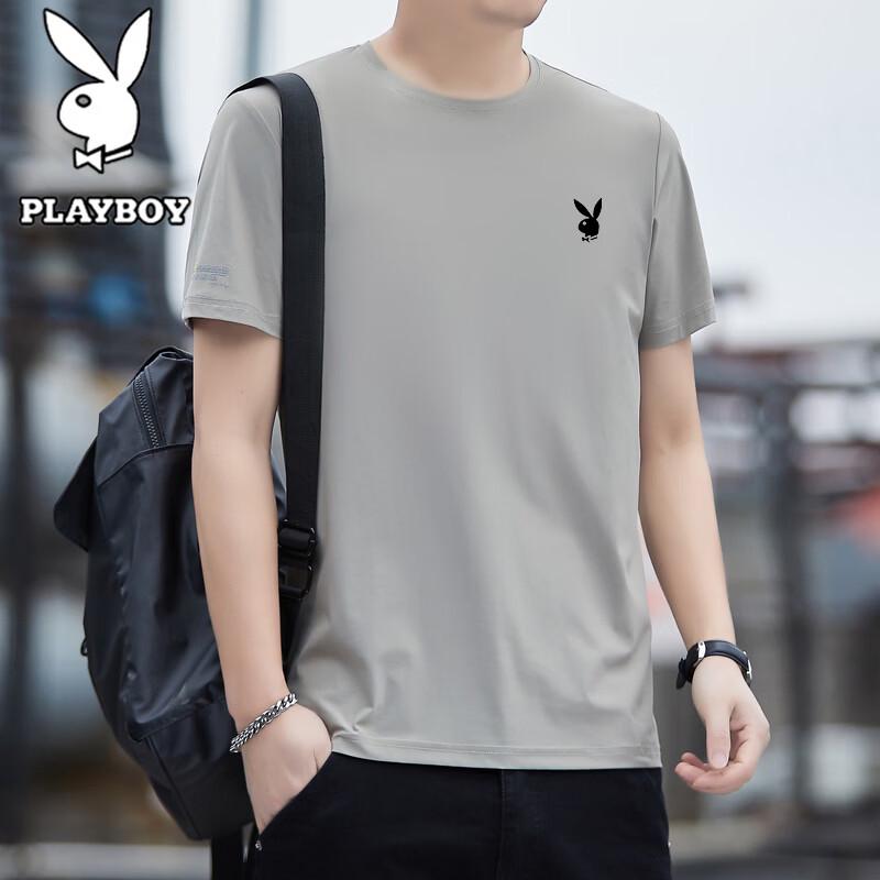 PLAYBOY Мужская футболка из ледяного шелка с быстрым высыханием