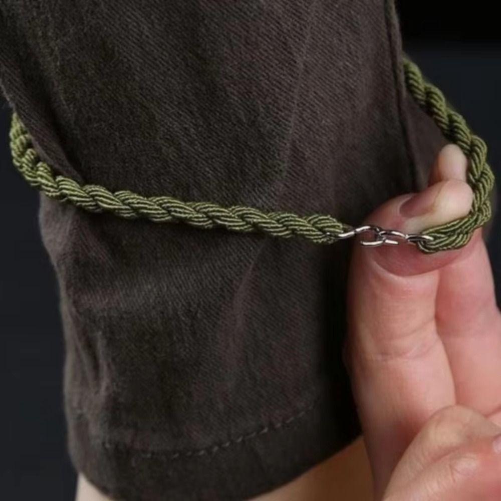 2Pcs Black Green Khaki Leggings Elastic Rope Polyester Riding Boot Rubber Band Outdoor Hiking