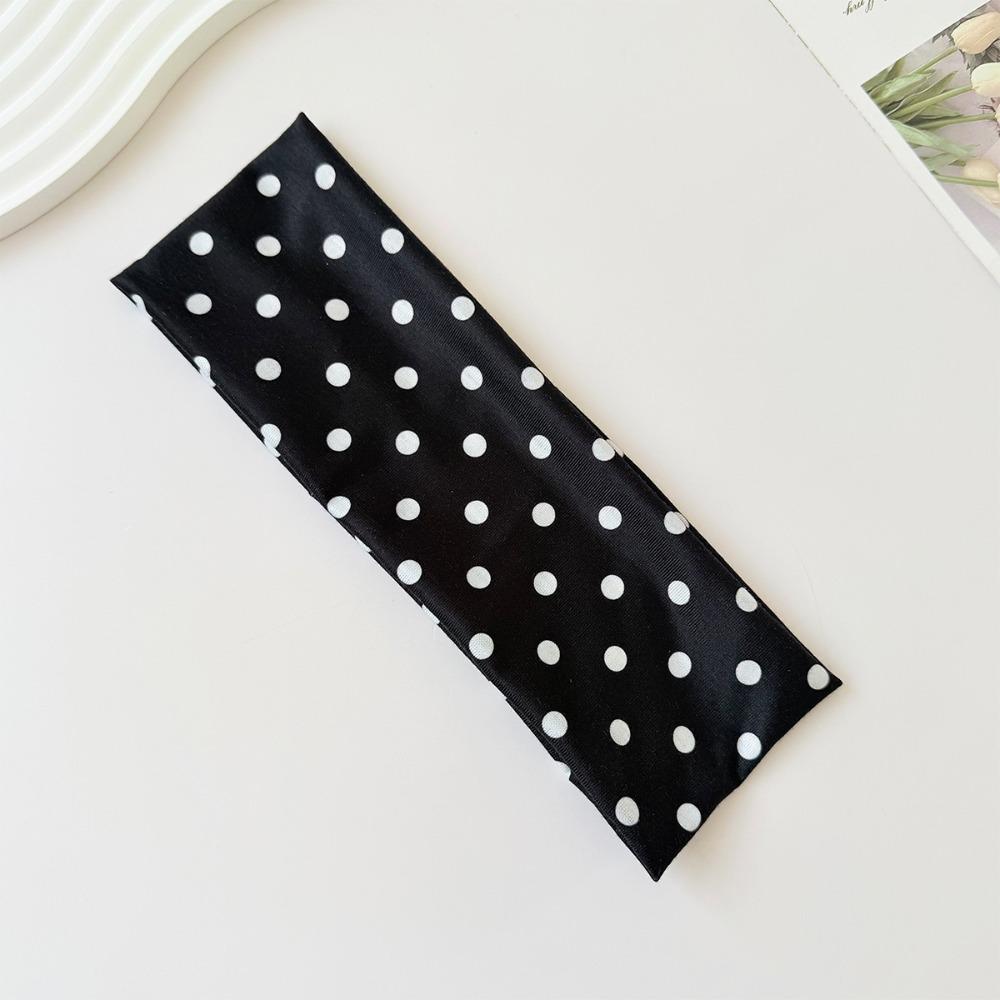 Elastic Polka Dot Headband Stretch Wide Headband Hair Hoop Yoga Elastic Hair Band Photo Props
