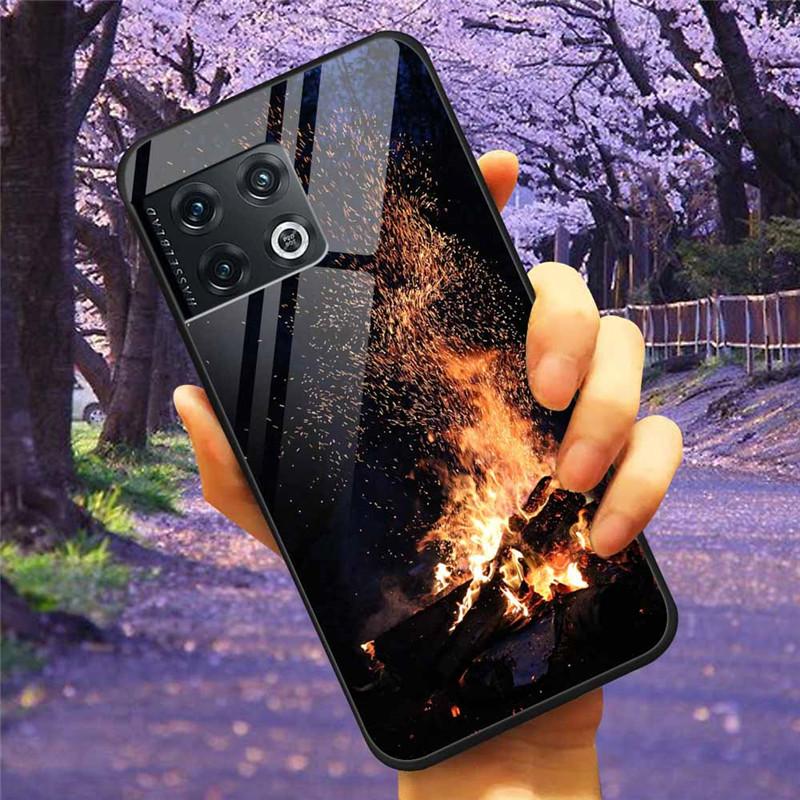For OnePlus 10 Pro 5G Case 6.7'' Tempered Glass Starry Marble Hard Back Cover for One Plus 10Pro Funda Capa Oneplus10pro Coque