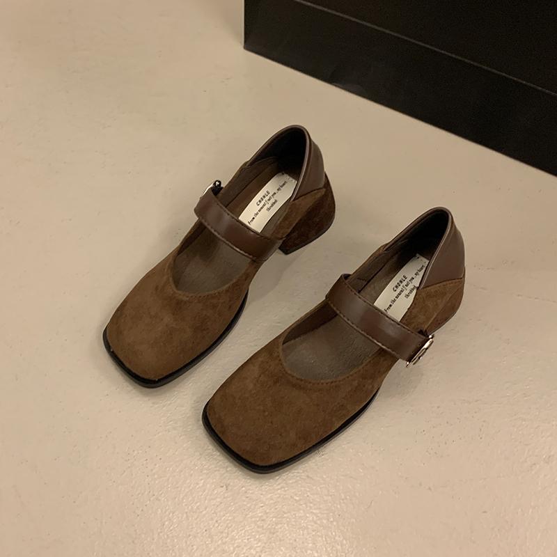 Модные винтажные туфли Мэри Джейн с квадратным носком и толстым каблуком для женщин, уличный стиль, уютный леопардовый принт, для вечеринки, женские туфли-лодочки, новинка весна-осень