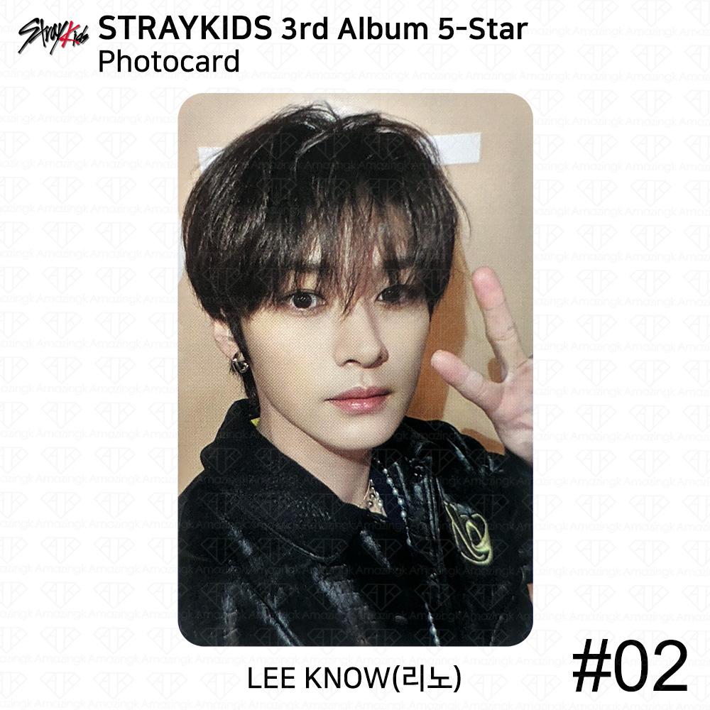 Stray Kids 3-й альбом, 5-звездочная официальная фотокарточка, стандартная версия, цифровая упаковка, версия KPOP