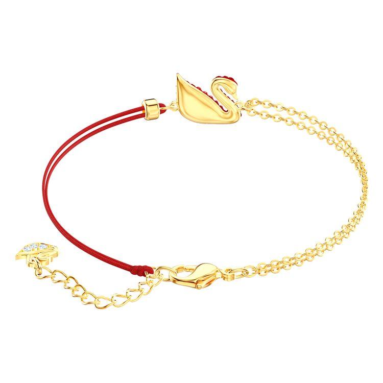 Swarovski Изящный Хрустальный Браслет Лебедь Женский Браслет Красный 5465403