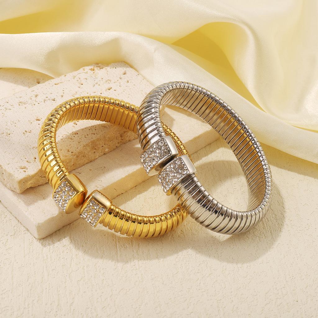 Легкий роскошный браслет из нержавеющей стали в полоску в стиле меньшинств, средне-древний винтажный браслет с текстурой в стиле хип-хоп, кубинский браслет