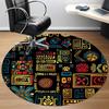 1pc Abstract Patterns Chair Carpet for Office, Non-slip, Soft and Durable Office Rug for Interior Decoration, Perfect for Office yy260313052