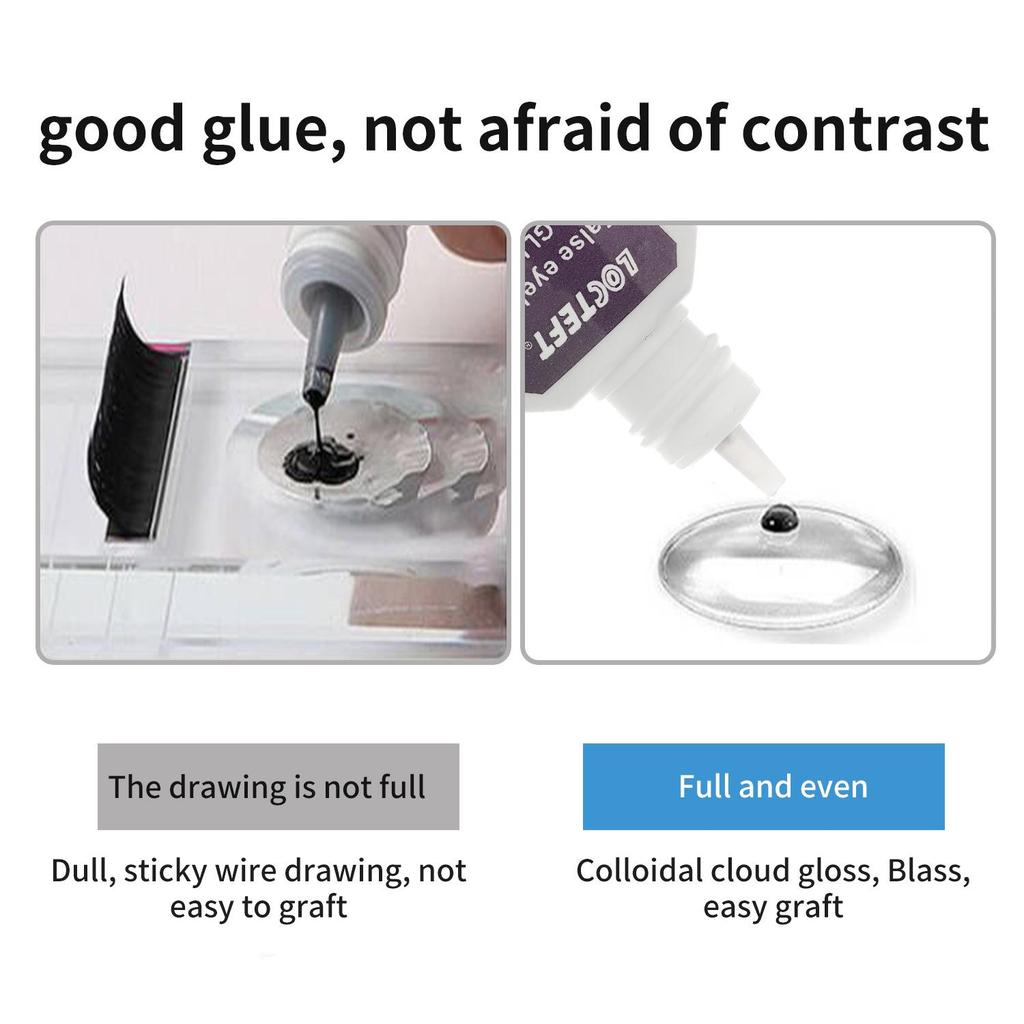 Стойкий, Не вызывающий раздражения Клей для наращивания ресниц - Быстросохнущий и Мягкий клей для салонного использования