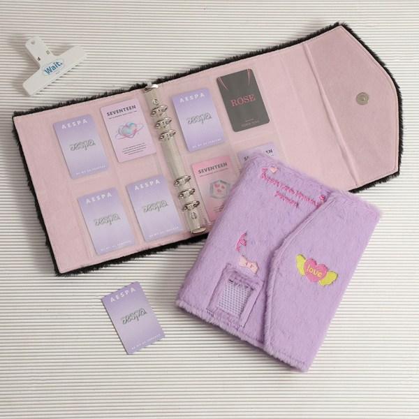 For Yours Butterfly 6-hole Poker Binder + 4-space Double-sided Inner Paper, 30 Sheets A5 Collect Book Poker Album Diary
