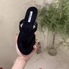 Модные летние шлепанцы-вьетнамки Модные женские шлепанцы на плоской подошве с узким ремешком Женские повседневные уличные пляжные шлепанцы Сандалии