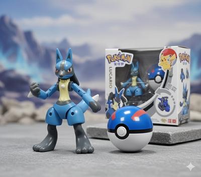 Покебол Покемон Lucario Лукарио шар с фигуркой-трансформером Pokemon GO
