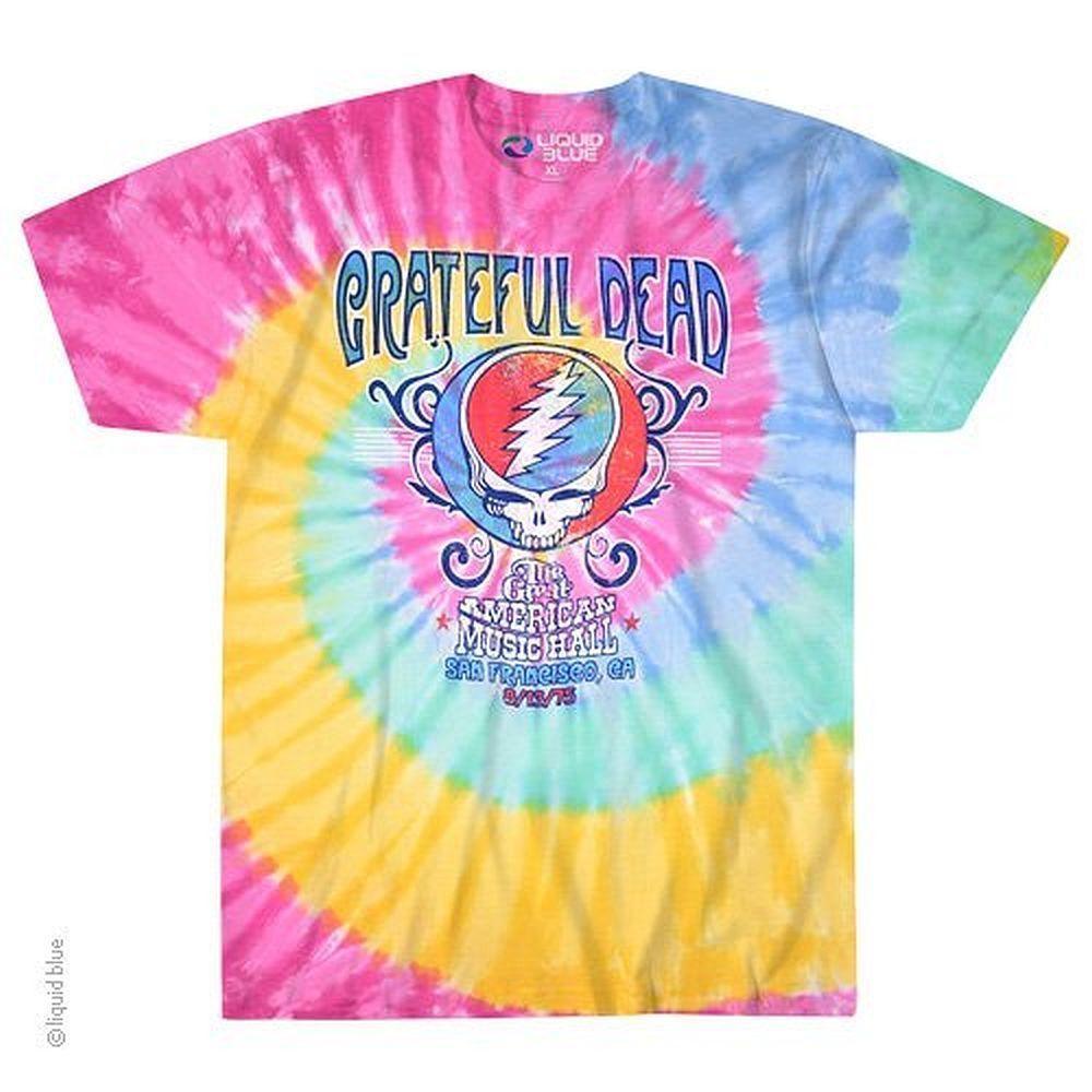 Grateful Dead Great American Music Hall Spiral T-Shirt -M 2X
