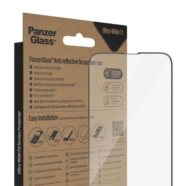 Szkło Hartowane Panzerglass Ultra-Wide Fit Antybakteryjne Z Filtrem Odblasków I Pozycjonerem Na Iphone 14 Plus / 13 Pro Max