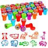 10pcs/box Assorted Stamps for Kids Self-ink Stamps Children Toy Stamps Seal Scrapbooking DIY Photo Album Decor