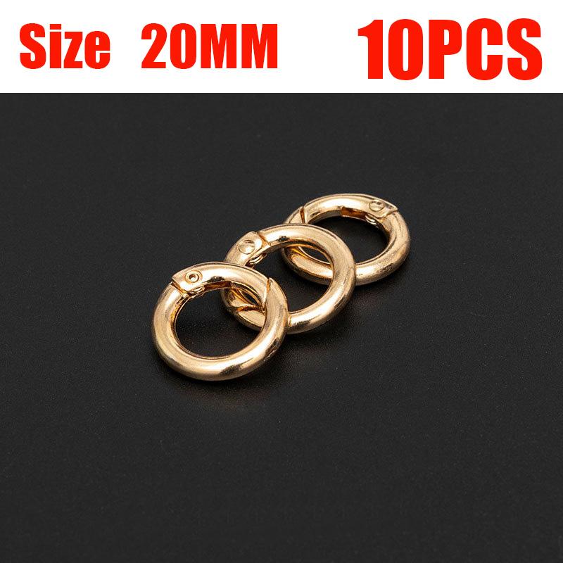 10 шт. круглый карабин, пружинные ворота, уплотнительное кольцо, кожаная сумка, зажим для ремня, пряжка из паракорда, брелок для ключей, ремешок для собачьей бирки, разъем, карабин