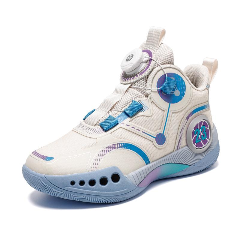 Детская спортивная обувь для реального боя, нескользящая, вращающаяся, на пуговицах, для реального боя, баскетбольная обувь, обувь, модная обувь, четыре кроссовки