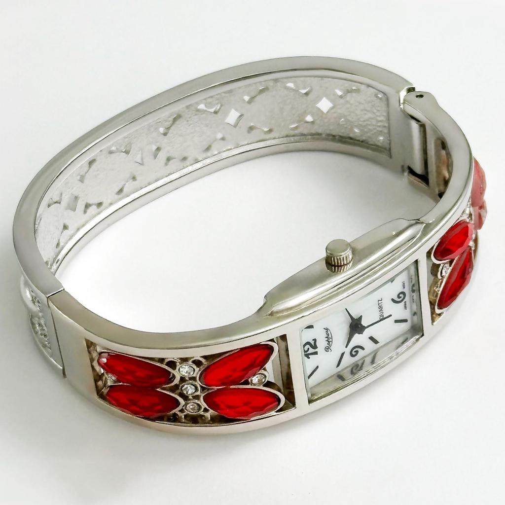 [Raport] Watch Bijou Bangle Watch Rapport Watch 164073 Women's Red