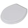 VidaXL Sièges de toilette avec couvercles 2 pcs MDF Blanc
