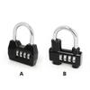 Security 4 Dial Digit Combination Lock Safely Code Lock Vault Combination Padlock Anti-theft Lock