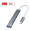 Новый USB 3.0 концентратор, 4 порта USB, высокоскоростной разветвитель Type C 5 Гбит/с для ПК, компьютерные аксессуары, многопортовый ХАБ, 4 порта USB 3.0 2.0
