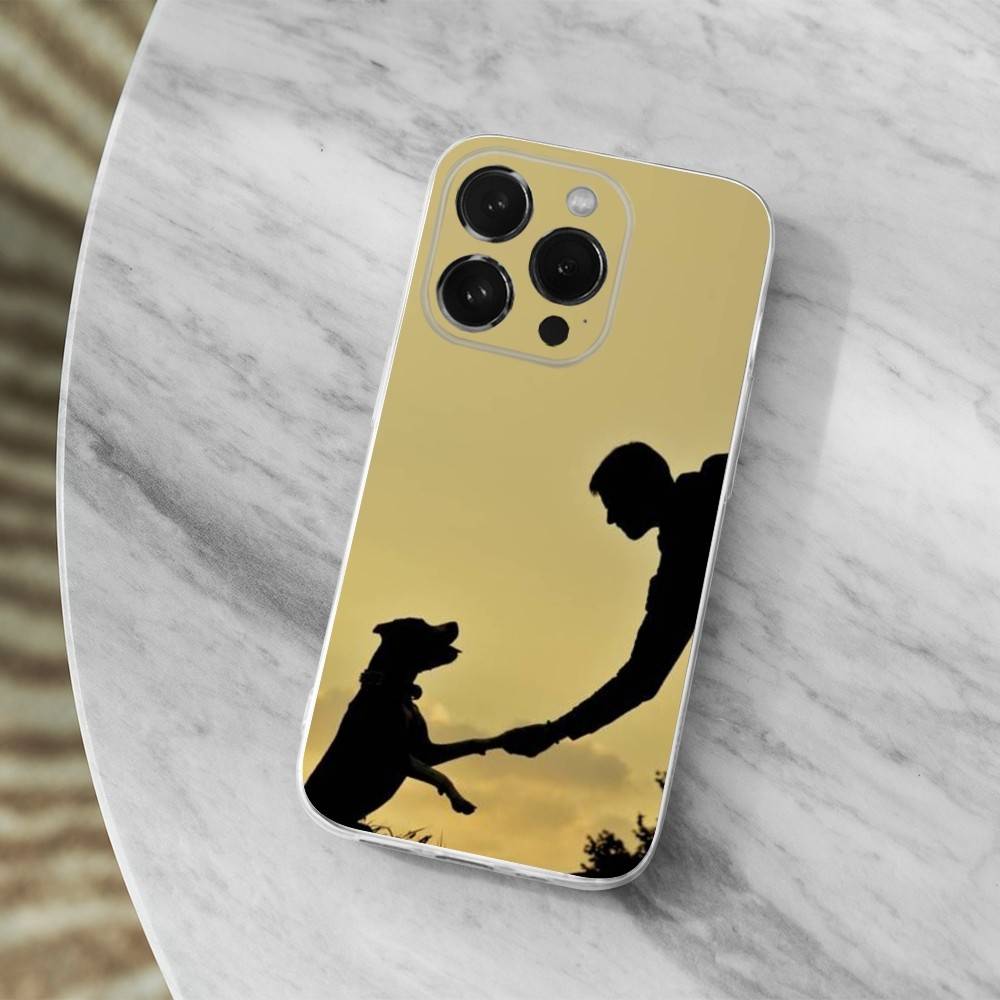 Hunter Dog For iPhone 12,Mini,16,X,17,Plus,11,Max,13,XR,15,Pro,14,SE,XS,Transparent Soft Cover Case