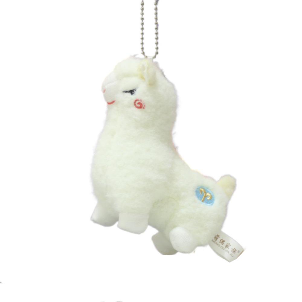 Charms Alpaca Stuffed Dolls Lovely Sheep Pendant Fashion Car Keyrings  Gifts
