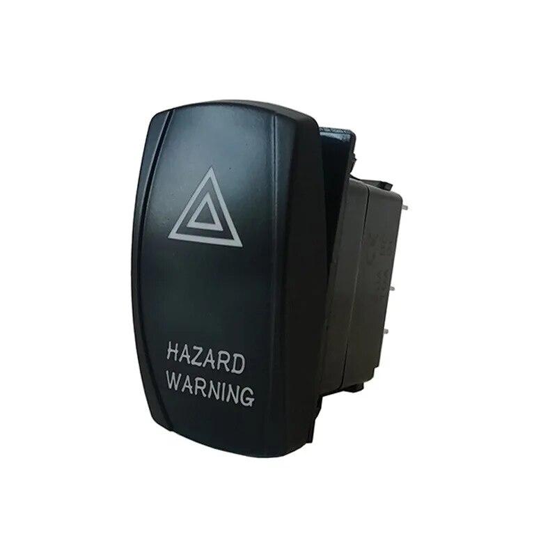 1 шт. 24 В автомобильный переключатель типа лодки, модификация со стрелками вверх и вниз, яхтенный трехскоростной самоблокирующийся RND белый свет вперед