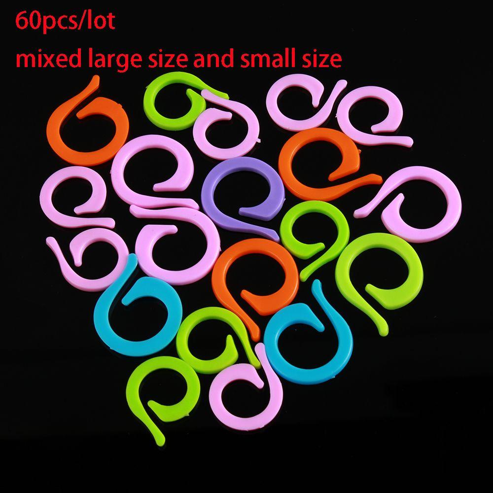 Craft Plastic Sewing Accessory Counting Ring Knitting Tool Locking Stitch Markers Mark Circle